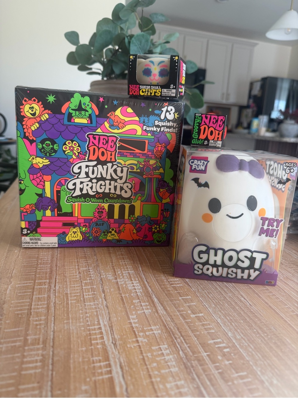 Funky Frights & Ghost Squishy Bundle - White/Purple